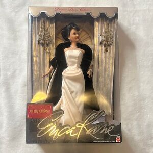 Erica Kane Doll in Elegant Black and White Gown